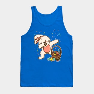 Dabbing Easter Bunny Rabbit Egg Hunt Tank Top